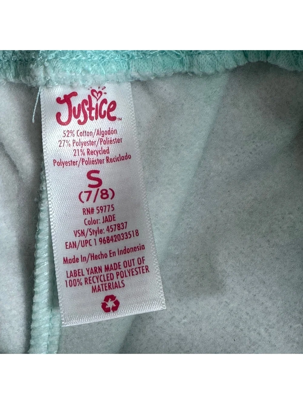 Justice Girls Tie-Dye Jogger Sweatpants Size S (7/8)